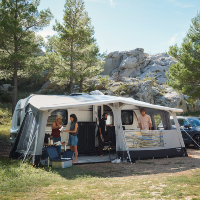 Auvent gonflable Dometic Résidence Air Tour 15 pour caravane avec un pourtour compris entre 9m90 et 10m15