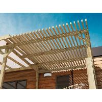 Terrasse podium gamme classique couverte GAIA profondeur 2m 60/4m