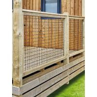 Terrasse couverte Select profondeur 2m60 Toile PVC standard, rambarde Pyla