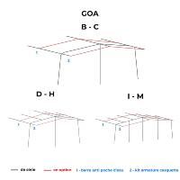 Jeu faiti�res de casquette pour auvent Trigano