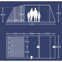 Tente Kampa gonflable Brean Air 4 places   