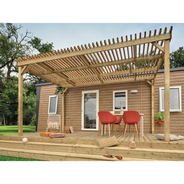 Pergola bois brise soleil Clairval